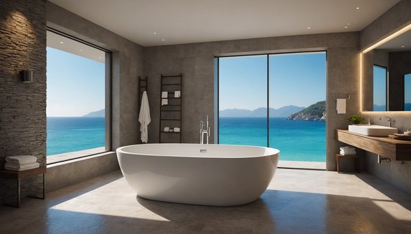 Baignoire ilot 140, thalassor : luxe et confort adaptés à votre espace